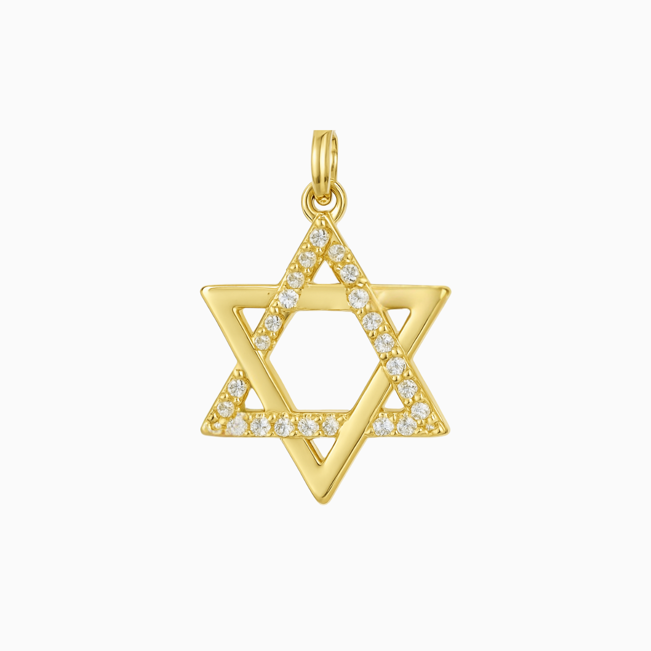 Gold Star of David Charm