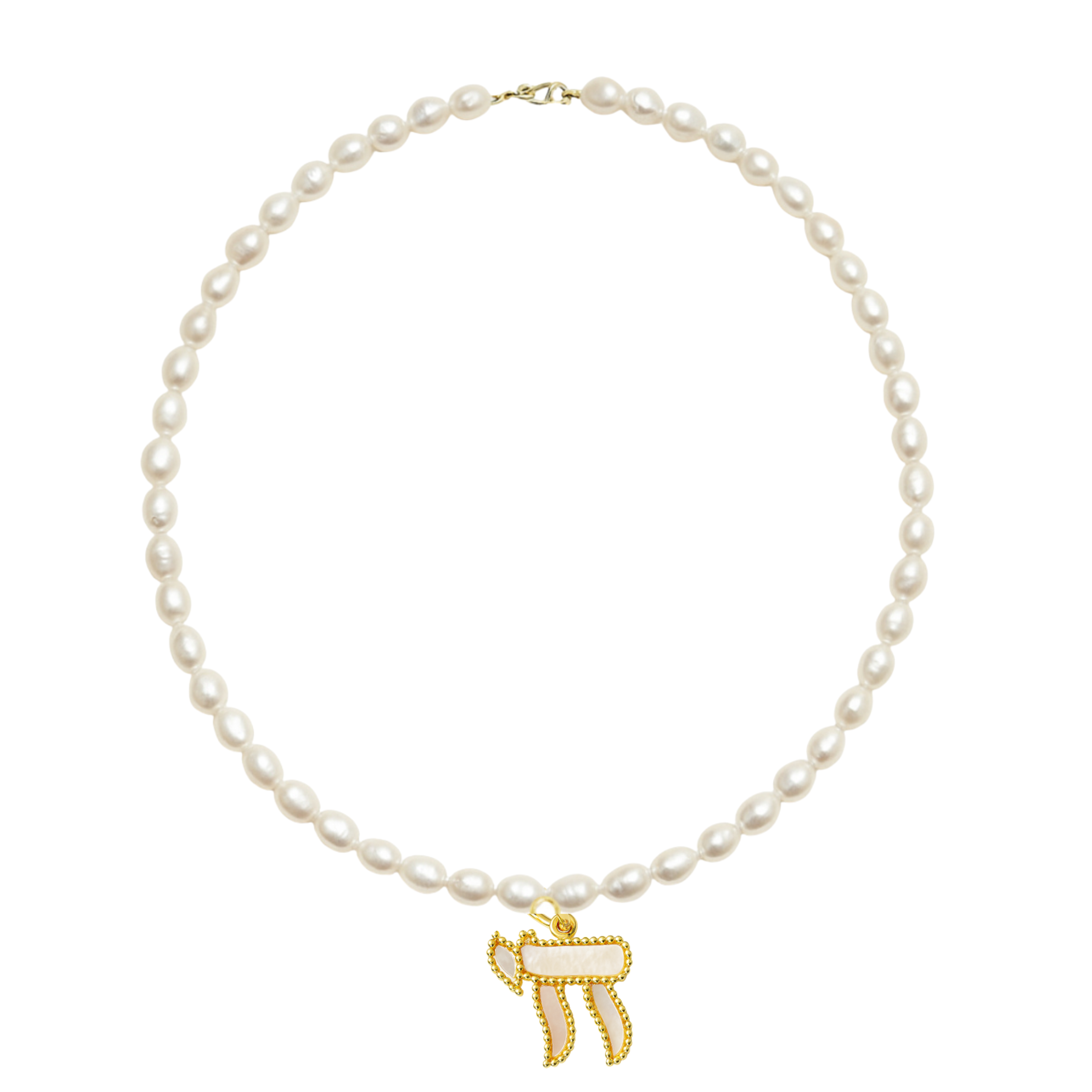 Mother-of-Pearl Chai Necklace