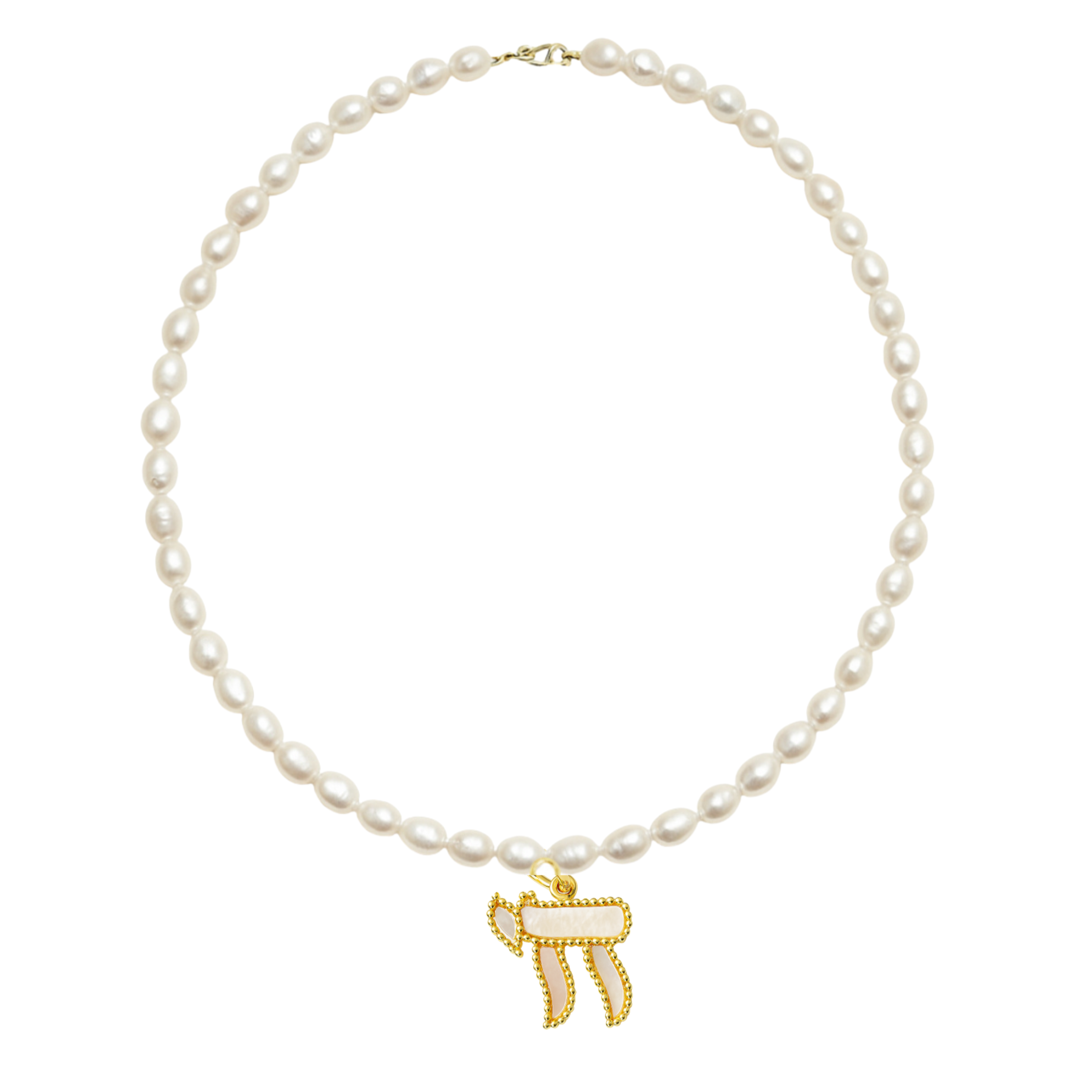 Mother-of-Pearl Chai Necklace