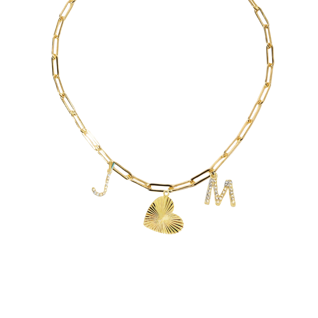 Golden Initials Necklace