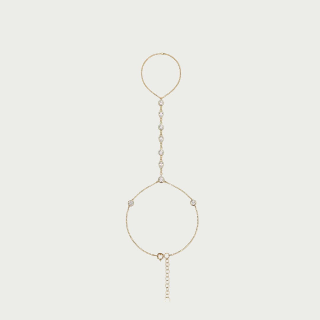 The Amélie Bezel Hand Chain