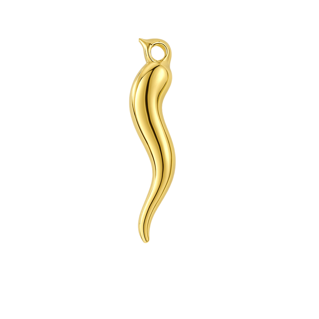 Gold Chili charm