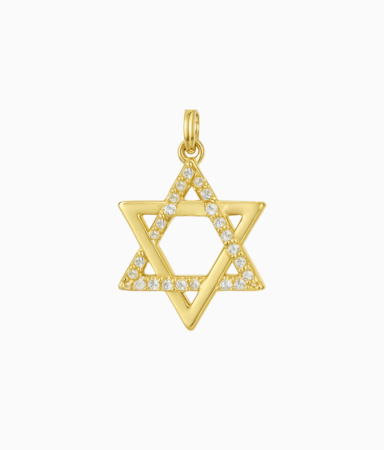 Gold Star of David Charm