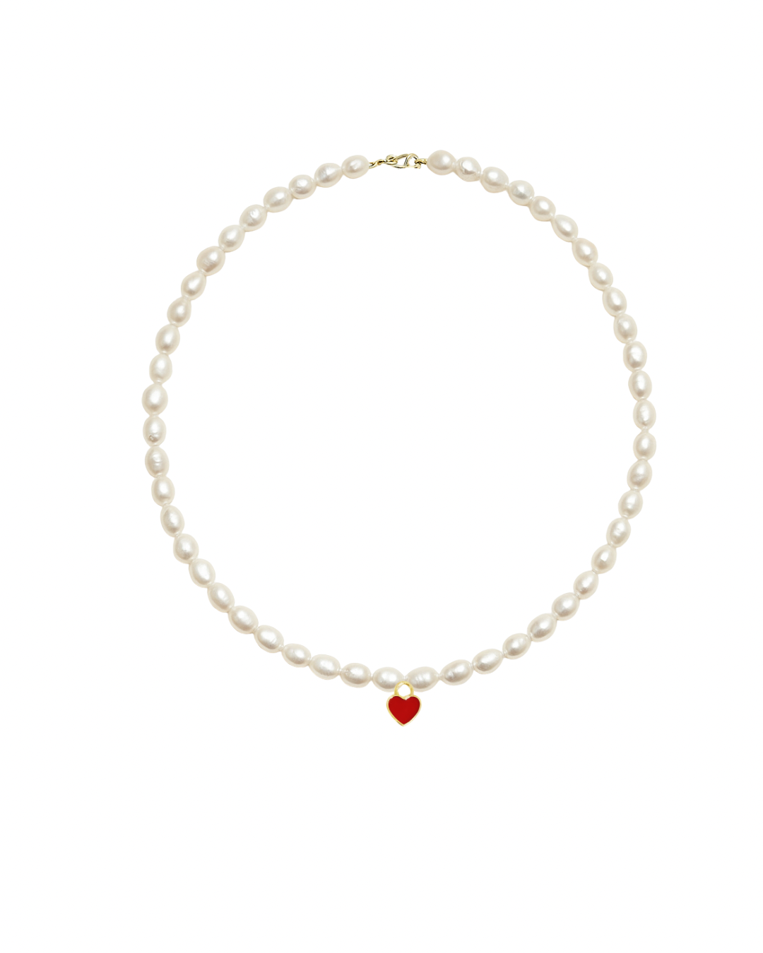 Heart Pearl Necklace