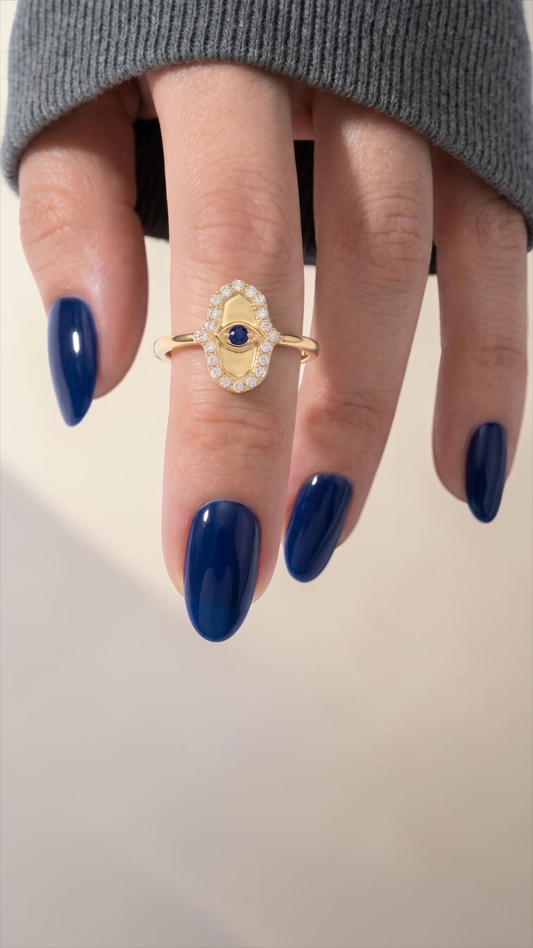 Hamsa Pinky Ring