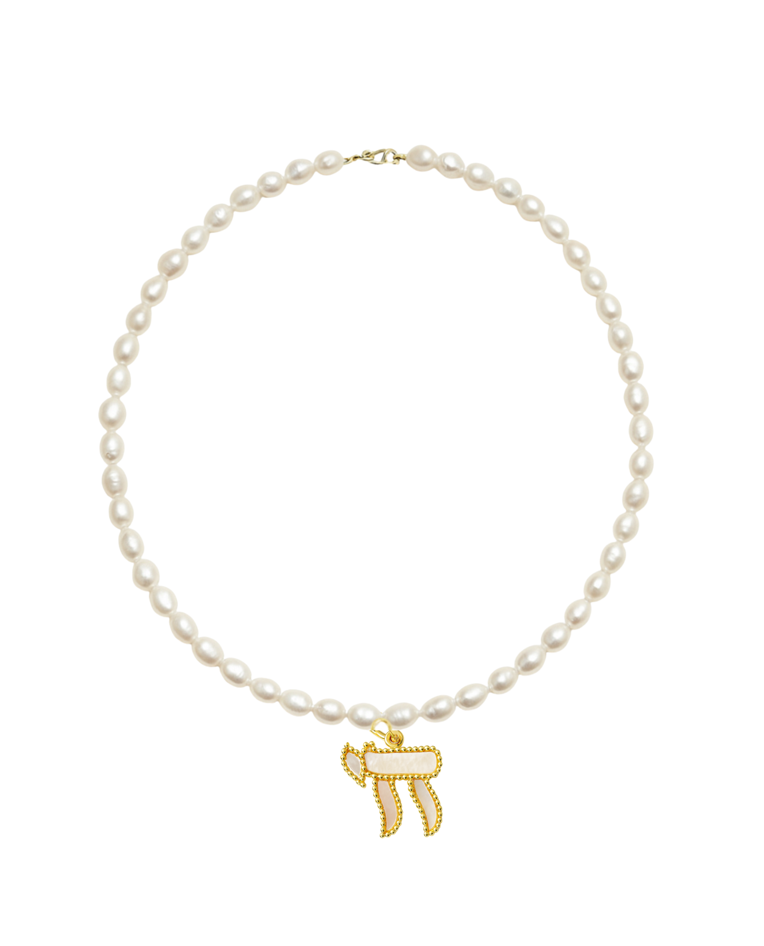 Mother-of-Pearl Chai Necklace