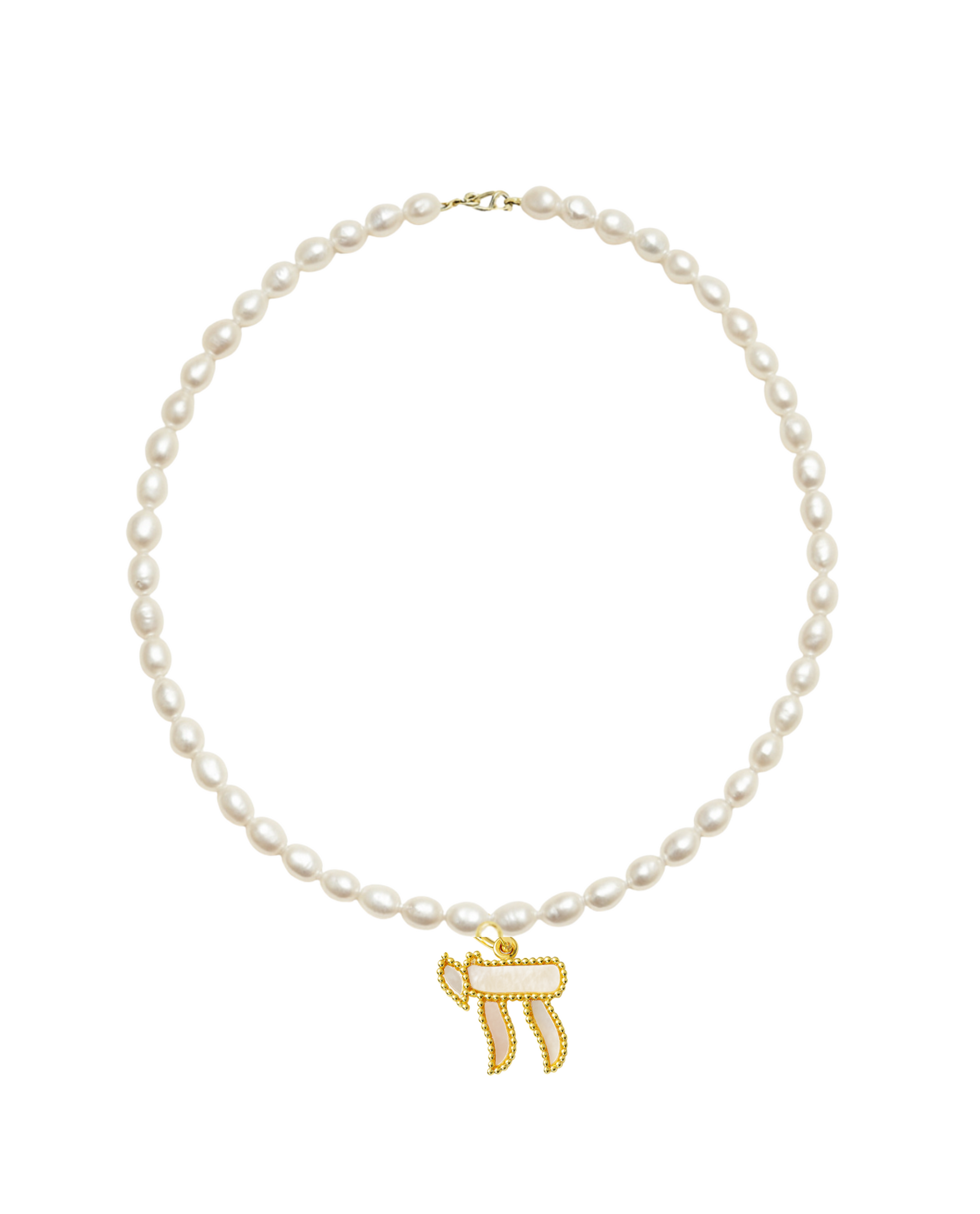 Mother-of-Pearl Chai Necklace
