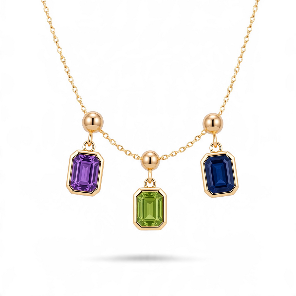 Birthstone Trio Necklace