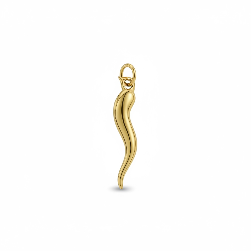 Gold Chili charm