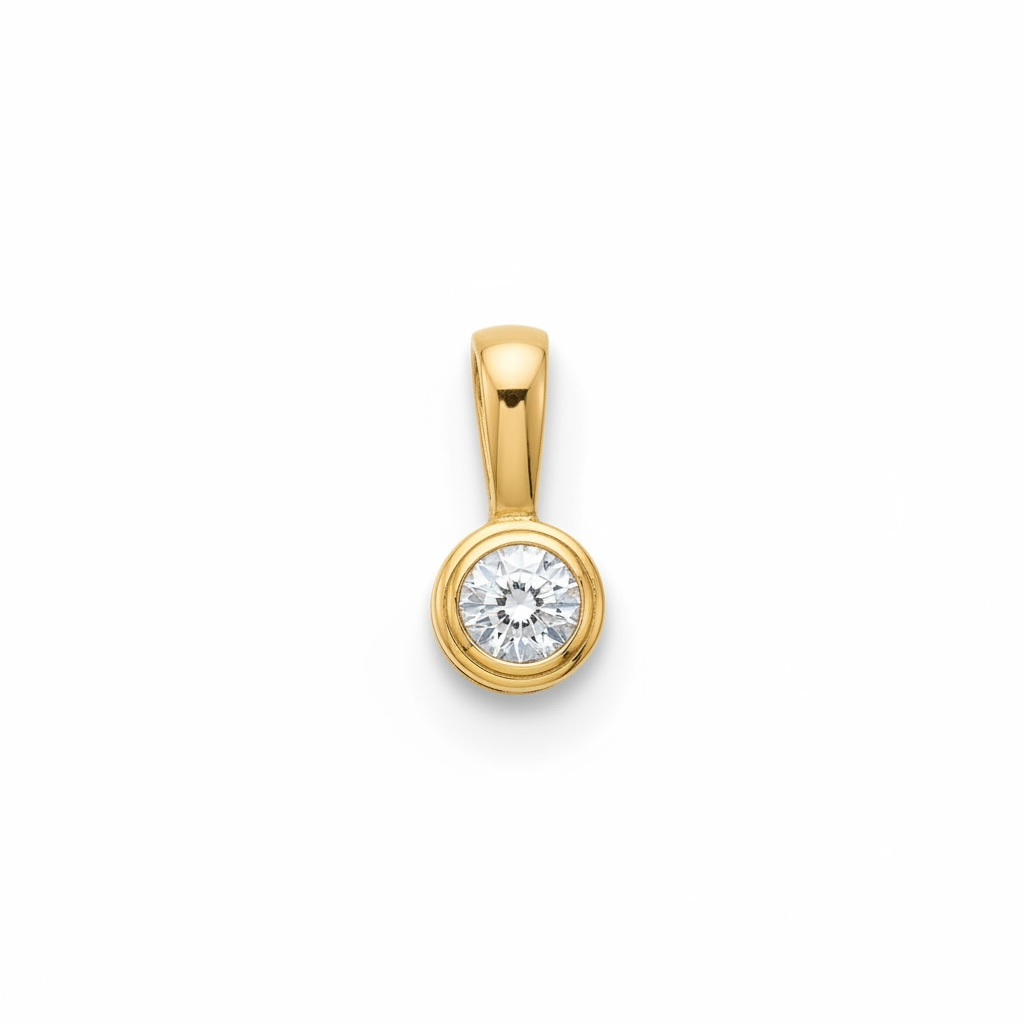 Round Shape Diamond Pendant