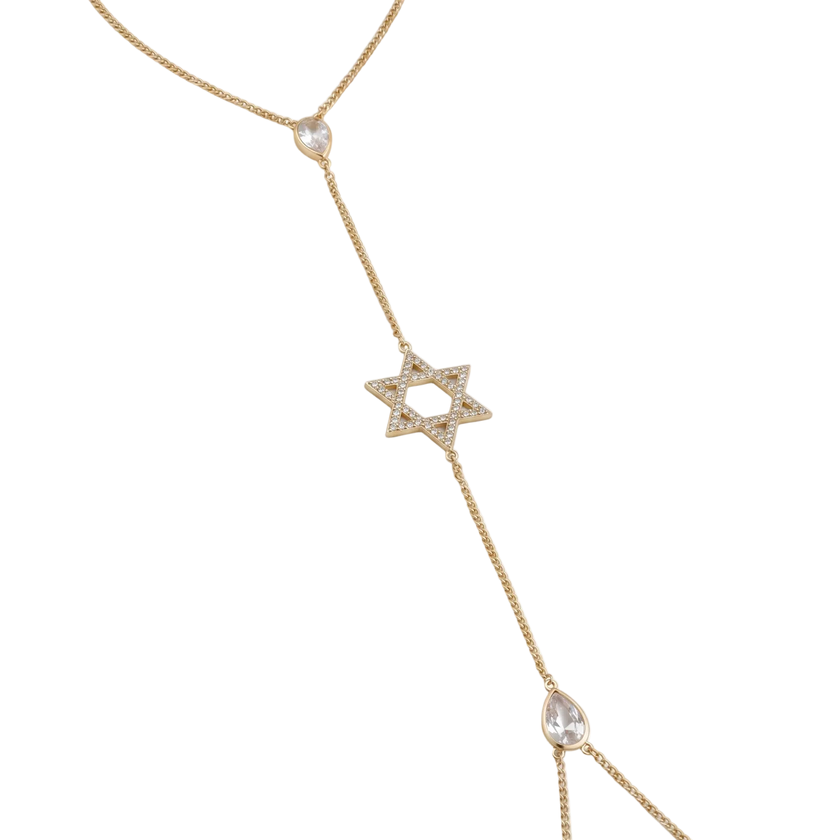 Star of david body chain