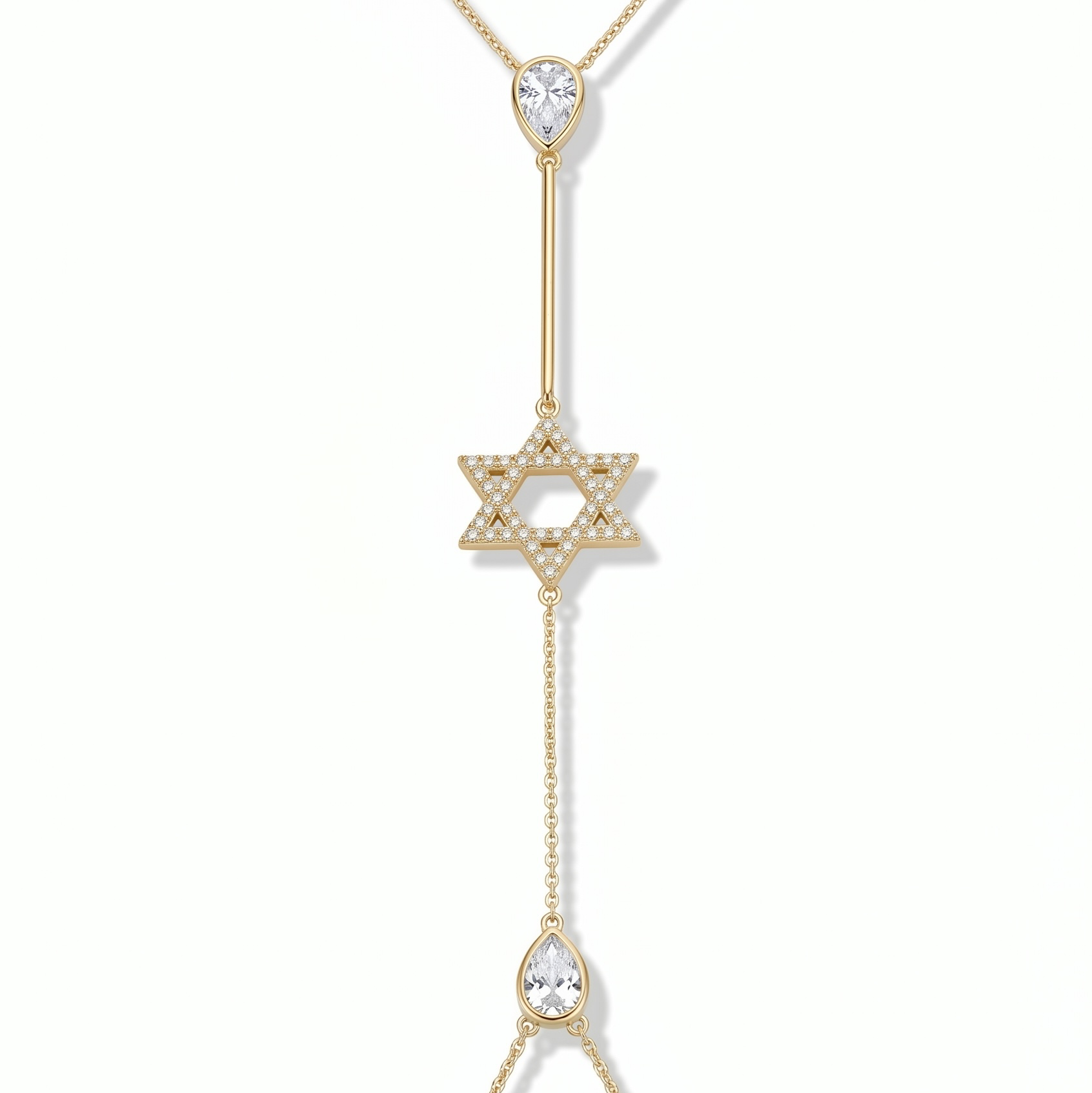 Star of david body chain