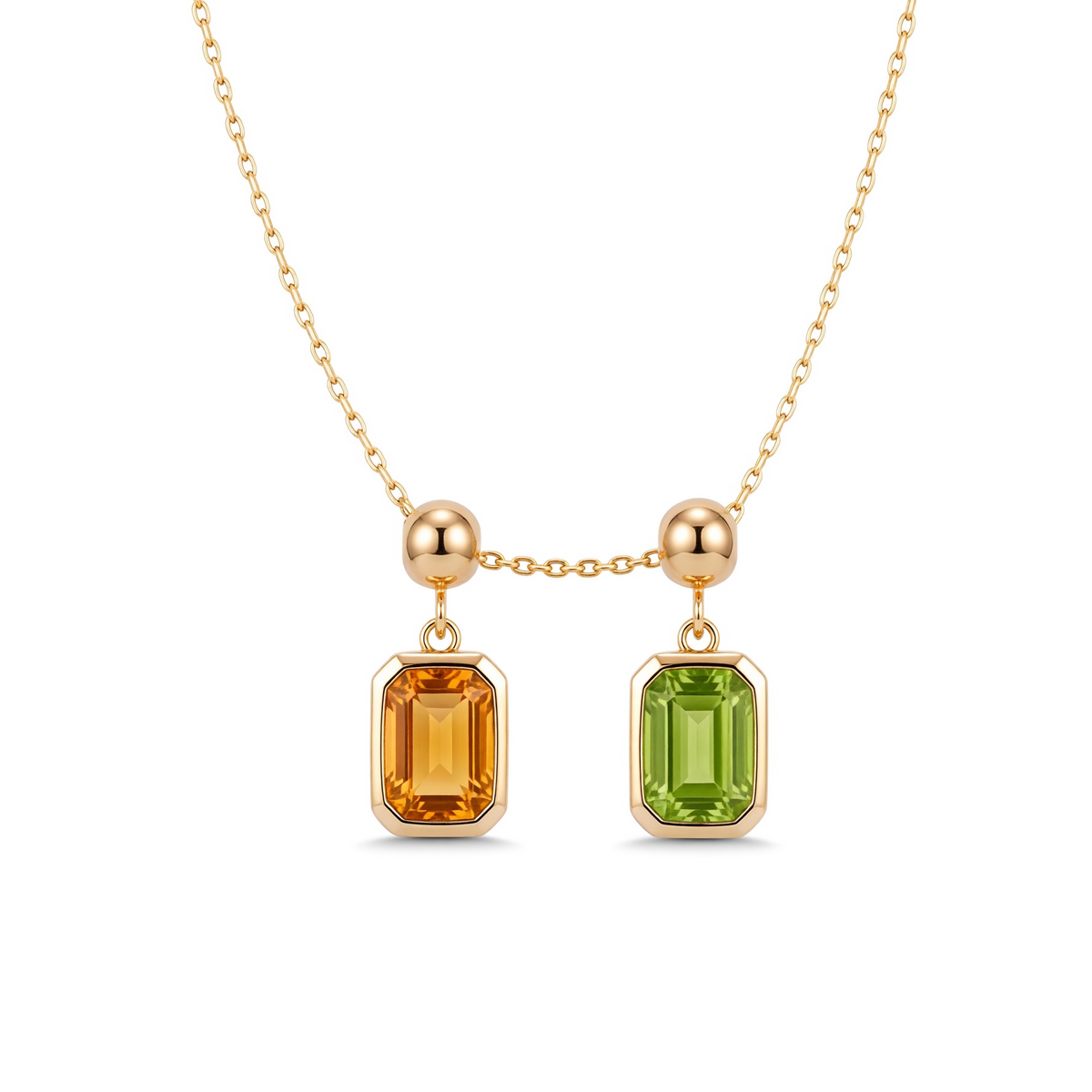 The Birthstone Duo Necklace