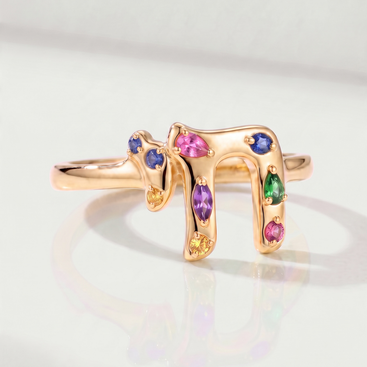 Chai Colorful Pinky Ring